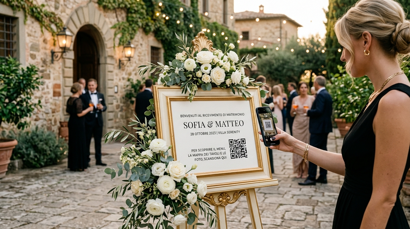 Panoul de Primire cu Cod QR: Cum scapi de stresul așezării la mese în ziua nunții sau botezului